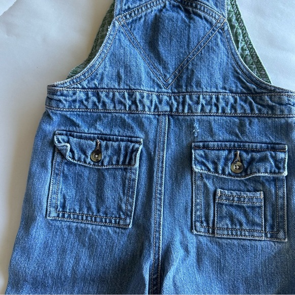 Boys Gymboree denim lined blue jean truck overalls 18-24 months‎ - Picture 4 of 6